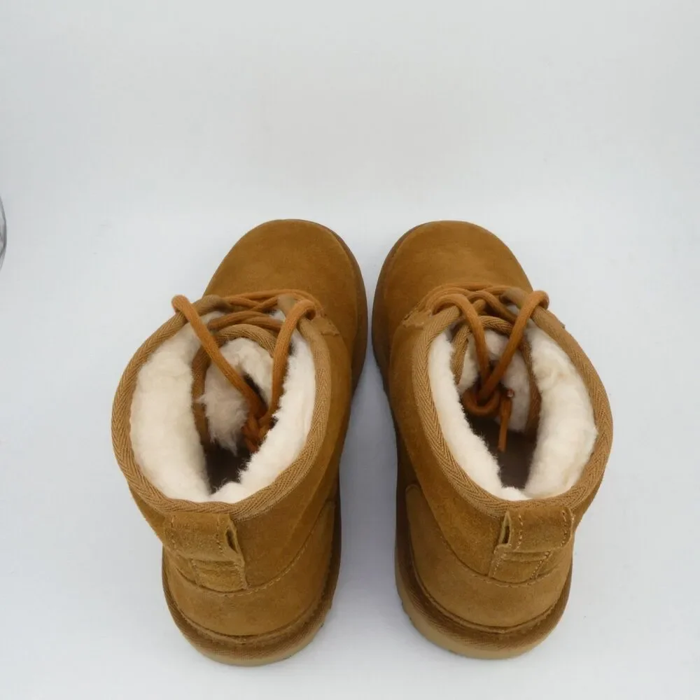 UGG  US Kids Size 6 Neumel II Chukka Boot Unisex Chestnut Suede S/N 1017320K